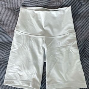 Aritzia TNA Biker Shorts in a Pale Baby Blue